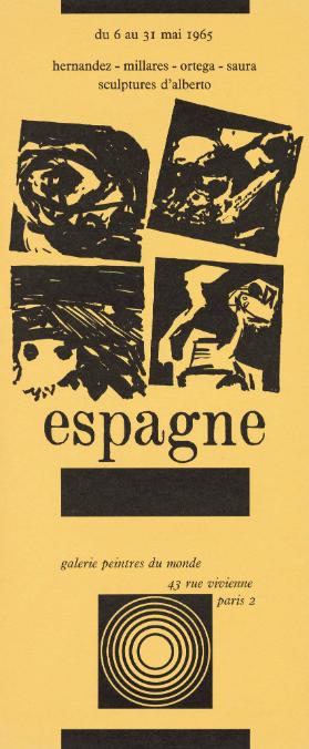 Espagne - Hernandez - Millares - Ortega - Saura - Sculpture d'Alberto - Galerie peintres du monde