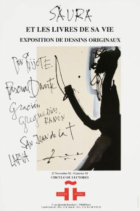 Saura et les livres de sa vie - Exposition de dessins originaux - Instituto Cervantes