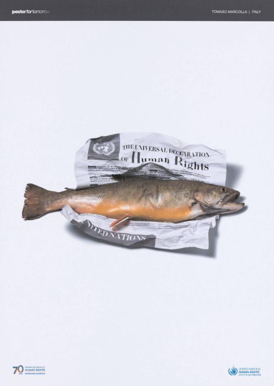 Poster for Tomorrow - 70 Years of Universal Declaration of Human Rights - United Nations - Human Rights