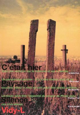 C'était hier - Paysage - Silence - Vidy-L