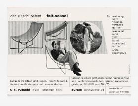 Der Rütschi-Patent Falt-Sessel