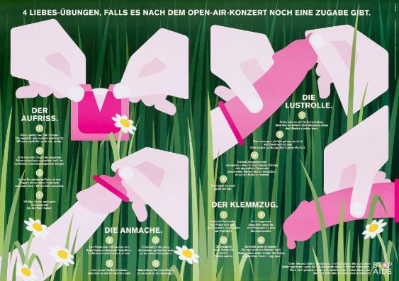 4 Liebes-Übungen, falls es nach dem Open-Air-Konzert noch eine Zugabe gibt.