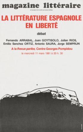 Magazine littéraire - La littérature espagnole en liberté - Débat