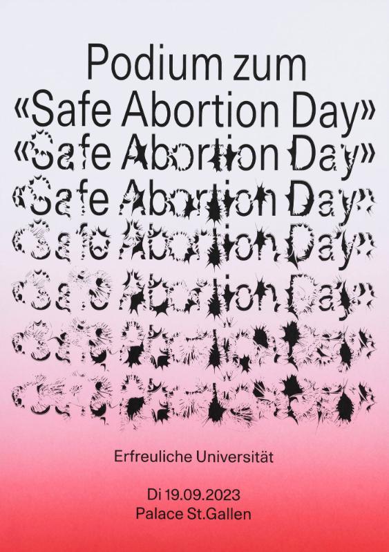 Erfreuliche Universität - Podium zum "Safe Abortion Day" - Palace St. Gallen