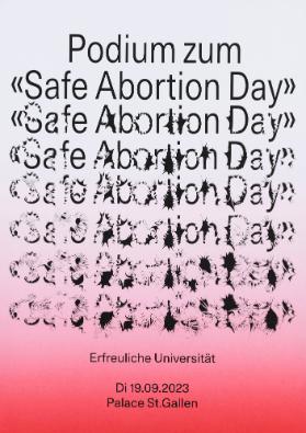 Erfreuliche Universität - Podium zum "Safe Abortion Day" - Palace St. Gallen