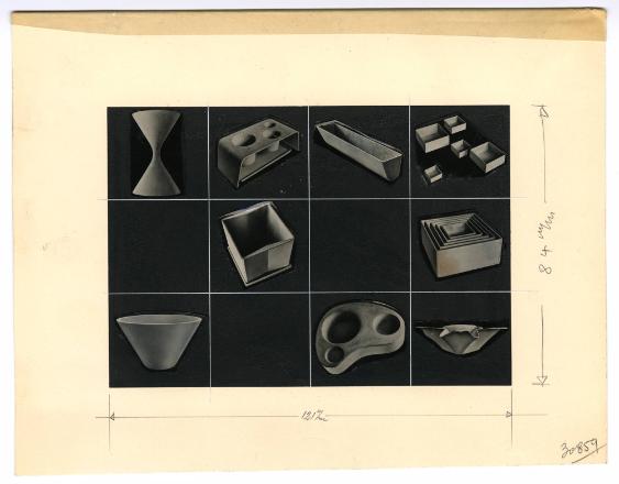 Neue Pflanzengefässe im Zürcher Kunstgewerbemuseum 1952