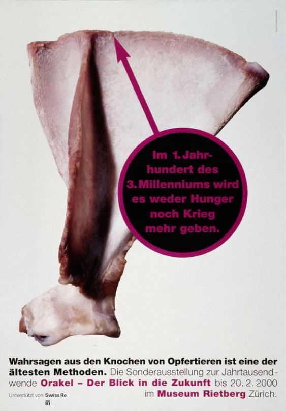 Im 1.Jahrhundert des 3.Millennniums wird es weder Hunger noch Krieg mehr geben - Wahrsagen aus den Knochen von Opfertieren ist eine der ältesten Methoden. Die Sonderausstellung zur Jahrtausendwende - Orakel - Der Blick in die Zukunft