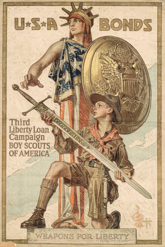 USA Bonds - Third Liberty Loan Campaign Boy Scouts of America - Weapons for Liberty