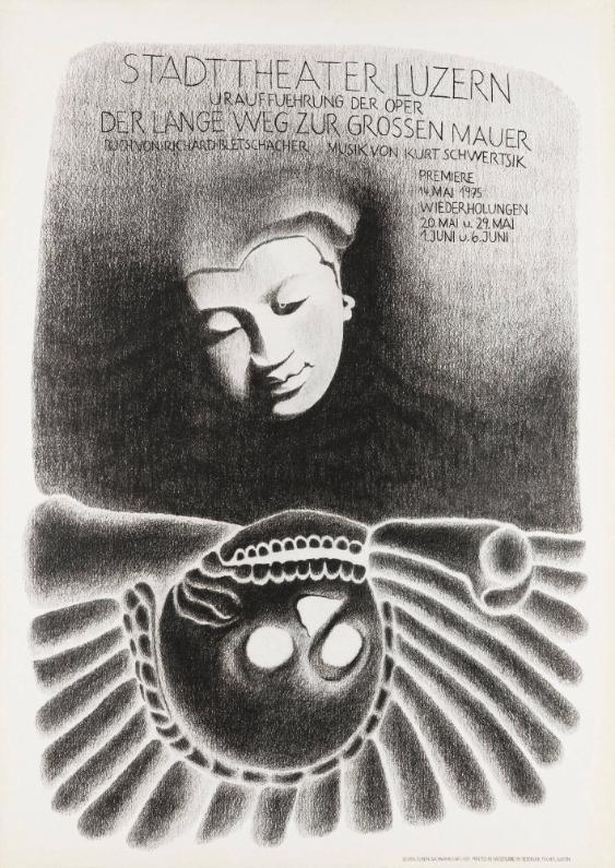 Stadttheater Luzern - Uraufführung der Oper Der Lange Weg zur Grossen Mauer - Buch von Richard Bletschacher - Musik von Kurt Schwertsik
