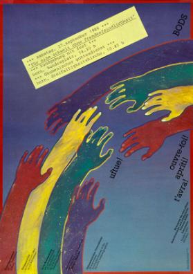 Samstag, 27. September 1986 - Für eine Schweiz ohne Fremdenfeindlichkeit - Kundgebung mit Fest - Bern, Bundesplatz, 14.30h - Ökumenischer Gottesdienst - Bern, Dreifaltigkeitskirche, 10.45h