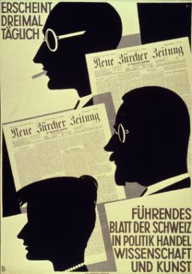 Erscheint dreimal täglich - Neue Zürcher Zeitung - Führendes Blatt der Schweiz in Politik Handel Wissenschaft und Kunst