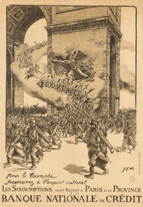 Pour le triomphe - Souscrivez à l'emprunt national - Les Souscriptions sont Reçues a Paris et en Provence a la Banque Nationale de Crédit