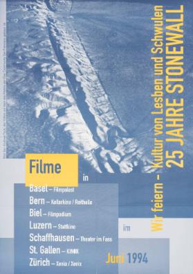 25 Jahre Stonewall - Wir feiern - Kultur von Lesben und Schwulen