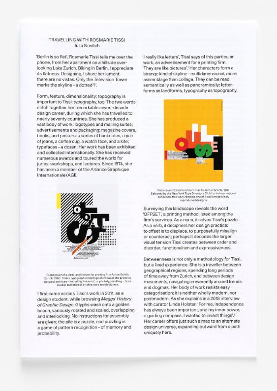 Travelling with Rosemarie Tissi