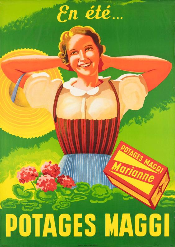 En été... Potages Maggi - Marianne