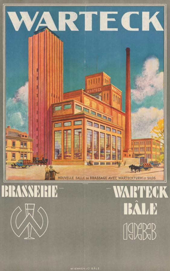 Warteck - Brasserie - Nouvelle Salle de Brassage avec Warteckturm et Silos