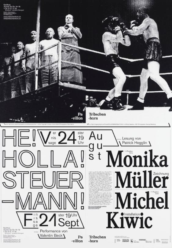 Pavillon Tribschenhorn - He! Holla! Steuermann! Monika Müller Zeichnung - Michel Kiwic Installation