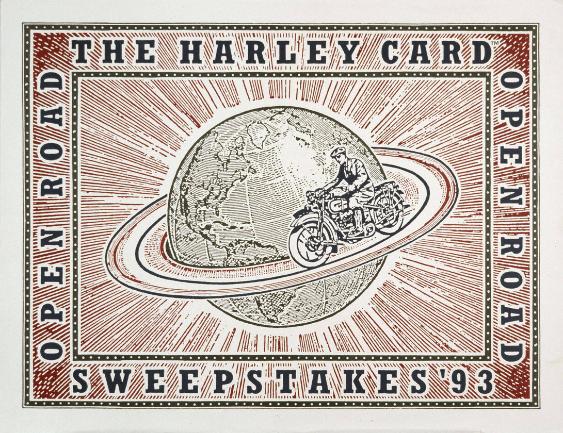 The Harley card open road sweepstakes '93