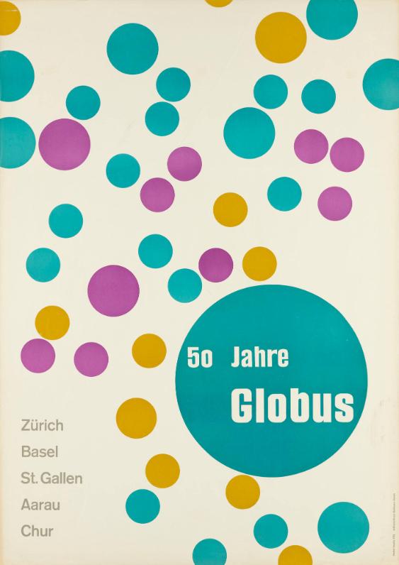 50 Jahre Globus - Basel - Zürich - St. Gallen - Aarua - Chur