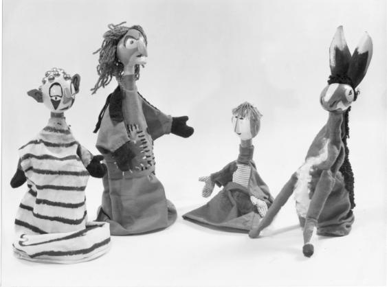 Weihnachtsbasar 1949 , Spielfiguren aus dem Vorkurs V3