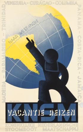 KNSM Vacantie Reizen - Madeira - Paramaribo - Trinidad - Venezuela - Curaçao - Columbia - Panama - Costa Rica - Jamaica