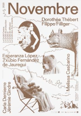 Dorothée Thébert - Filippo Filliger - Esperanza López - Txubio Fernández de Jauregui - Melissa Cascarino - Carla Demierre - Jérémie Gindre - Le Grütli - Novembre 2020