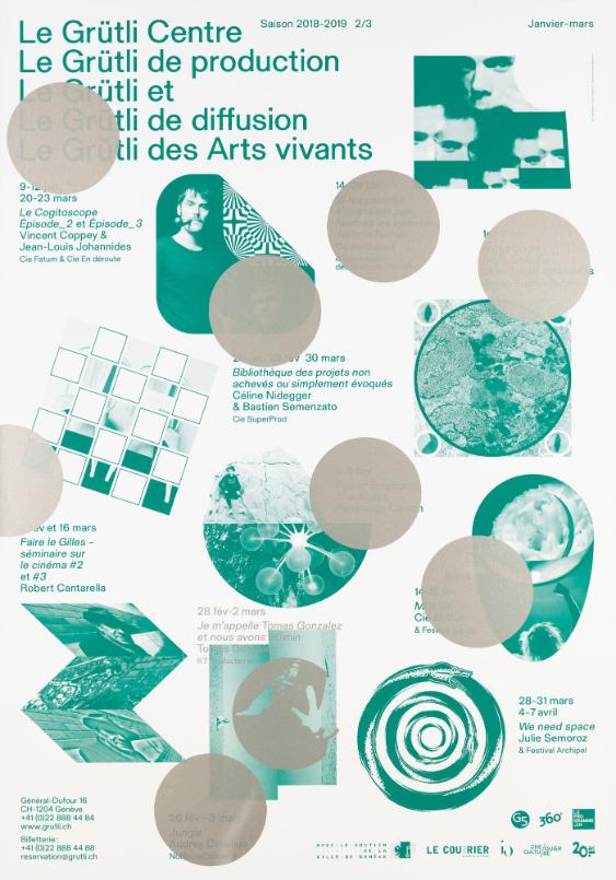Le Grütli - Centre de production et de diffusion des Arts vivants - Saison 2018-2019 - 2/3 - Janvier-Mars