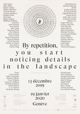 By Repetition, You Start Noticing Details in the Landscape - Une Proposition de MMMMM