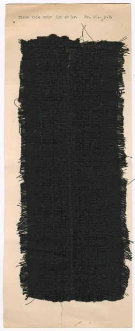Tissu soie noir