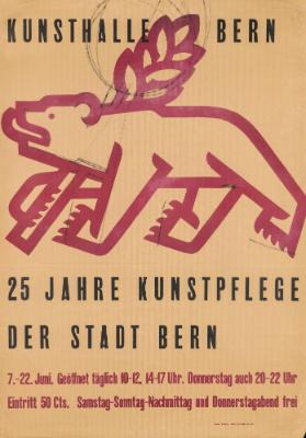 Kunsthalle Bern - 25 Jahre Kunstpflege der Stadt Bern