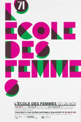 L'École des femmes - Théâtre 71
