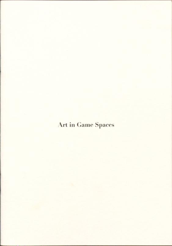 Art in game spaces