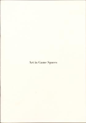 Art in game spaces