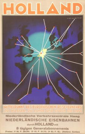 Holland - Mittelpunkt des europäischen Reiseverkehrs - zu Wasser, zu Lande und durch die Luft