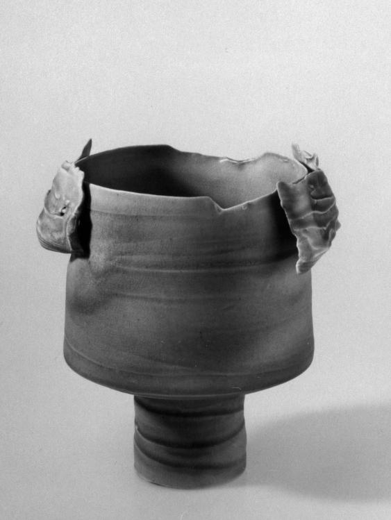 Zylindrische Fussvase