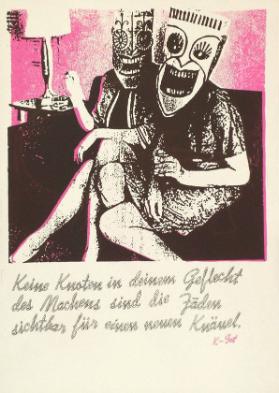 Keine Knoten in deinem Geflecht des Machens sind die Fäden sichtbar für einen neuen Knäuel. K-Set