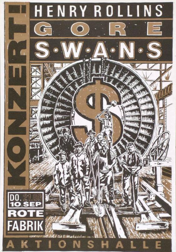 Henry Rollins - Gore - Swans - Konzert! Rote Fabrik