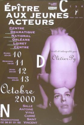 Epître aux jeunes acteurs - Centre Dramatique National / Orléans-Loiret-Centre - CDN