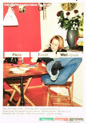Das neue Einkaufserlebnis - ab 30. März 2006 - Pizza - Boots - Weissputz - Pilatusmarkt Kriens - Die schönste Einkaufswelt