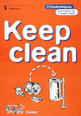 Baudepartement des Kantons Basel-Stadt - Tiefbauamt - D'Stadtreinigung - Ihre Partner für e suuberi Stadt - Keep clean - Danke!