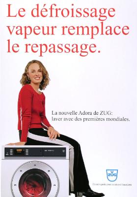 Le défroissage vapeur remplace le repassage. La nouvelle Adora de Zug: laver avec des premières mondiales. V Zug - L'avant-garde pour cuisine et buanderie.