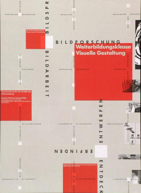 Weiterbildungsklasse Visuelle Gestaltung - Schule für Gestaltung Zürich