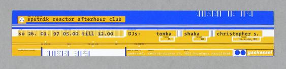 Sputnik Reactor Afterhour Club - Gaskessel