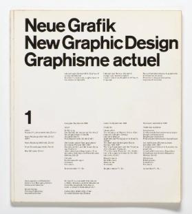 Neue Grafik / New Graphic Design / Graphisme actuel, 1. Ausgabe September 1958
