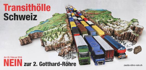 Transithölle Schweiz - Nein zur 2. Gotthard-Röhre