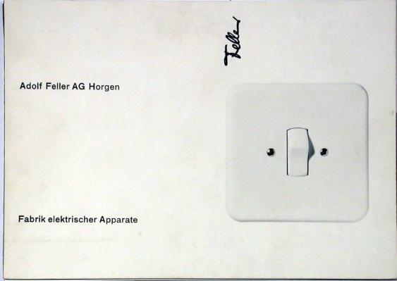 Adolf Feller AG Horgen ; Fabrik elektrischer Apparate