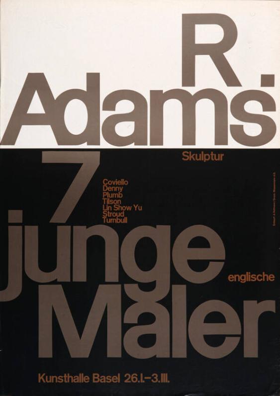 R. Adams - 7 junge englische Maler - Kunsthalle Basel