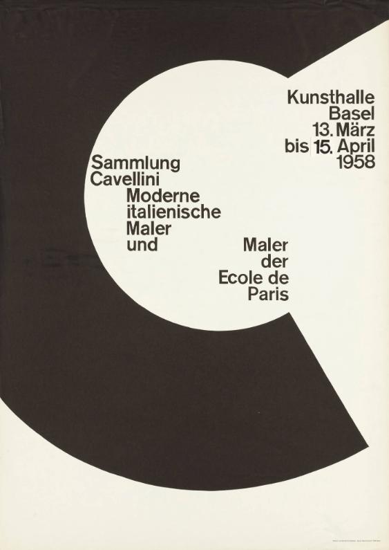 Kunsthalle Basel - Sammlung Cavellini - Moderne italienische Maler und Maler der Ecole de Paris