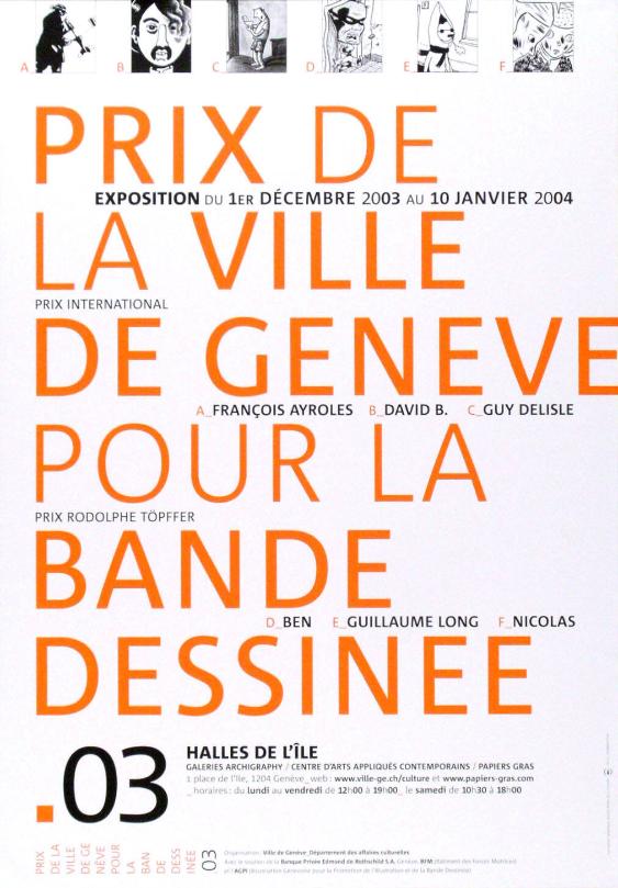 Prix de la ville de Genève pour la bande dessinée. 03