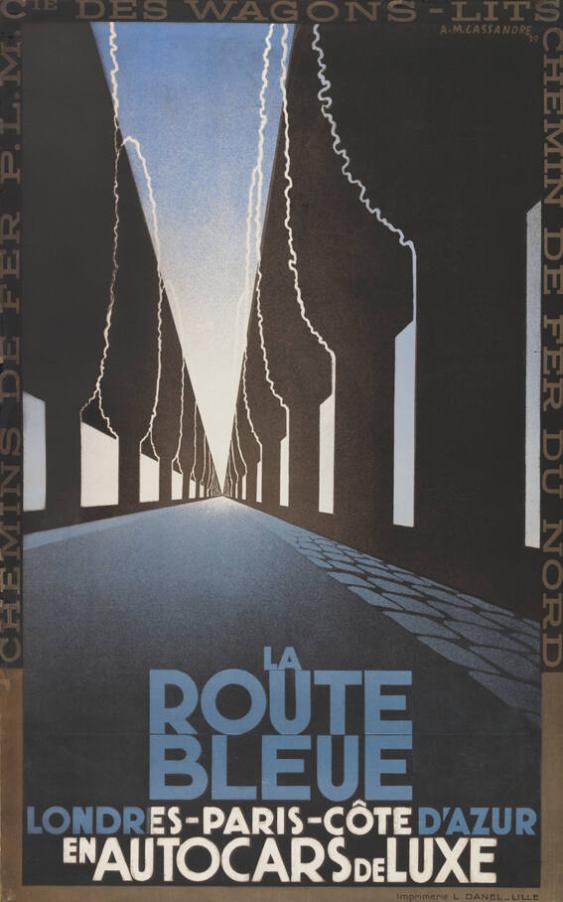 La Route Bleue - Londres-Paris-Côte d'Azur en Autocars de Luxe